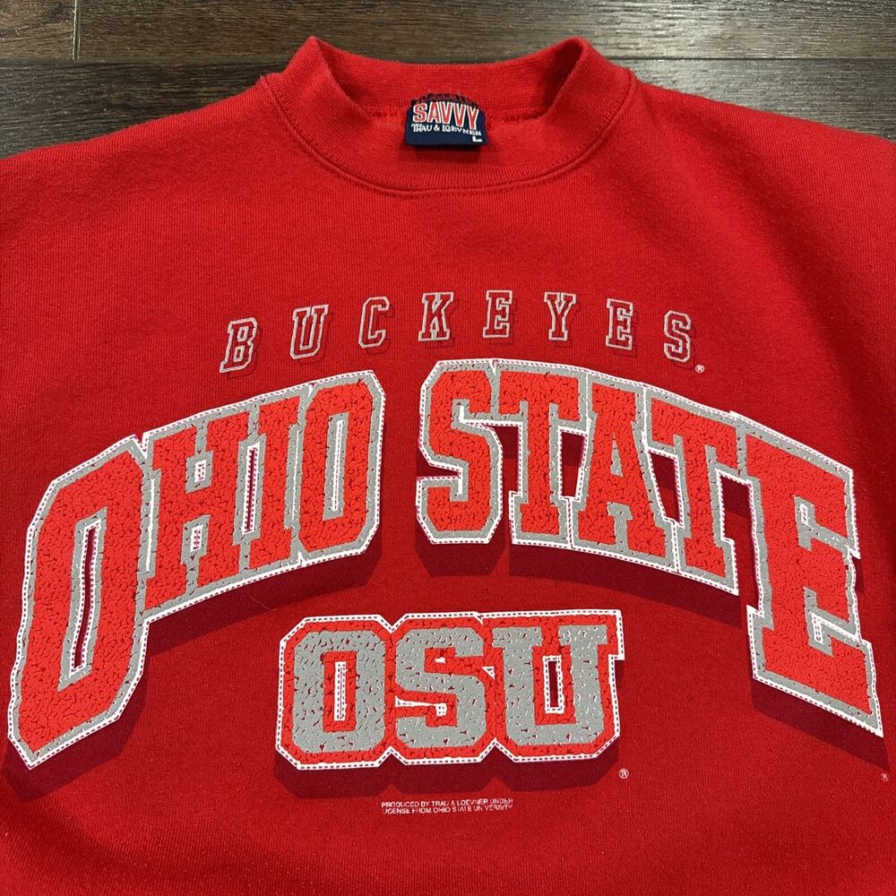 Vintage Ohio State Buckeyes Savvy Trau Loevner Crew Neck Sweatshirt; Men’s Sz L